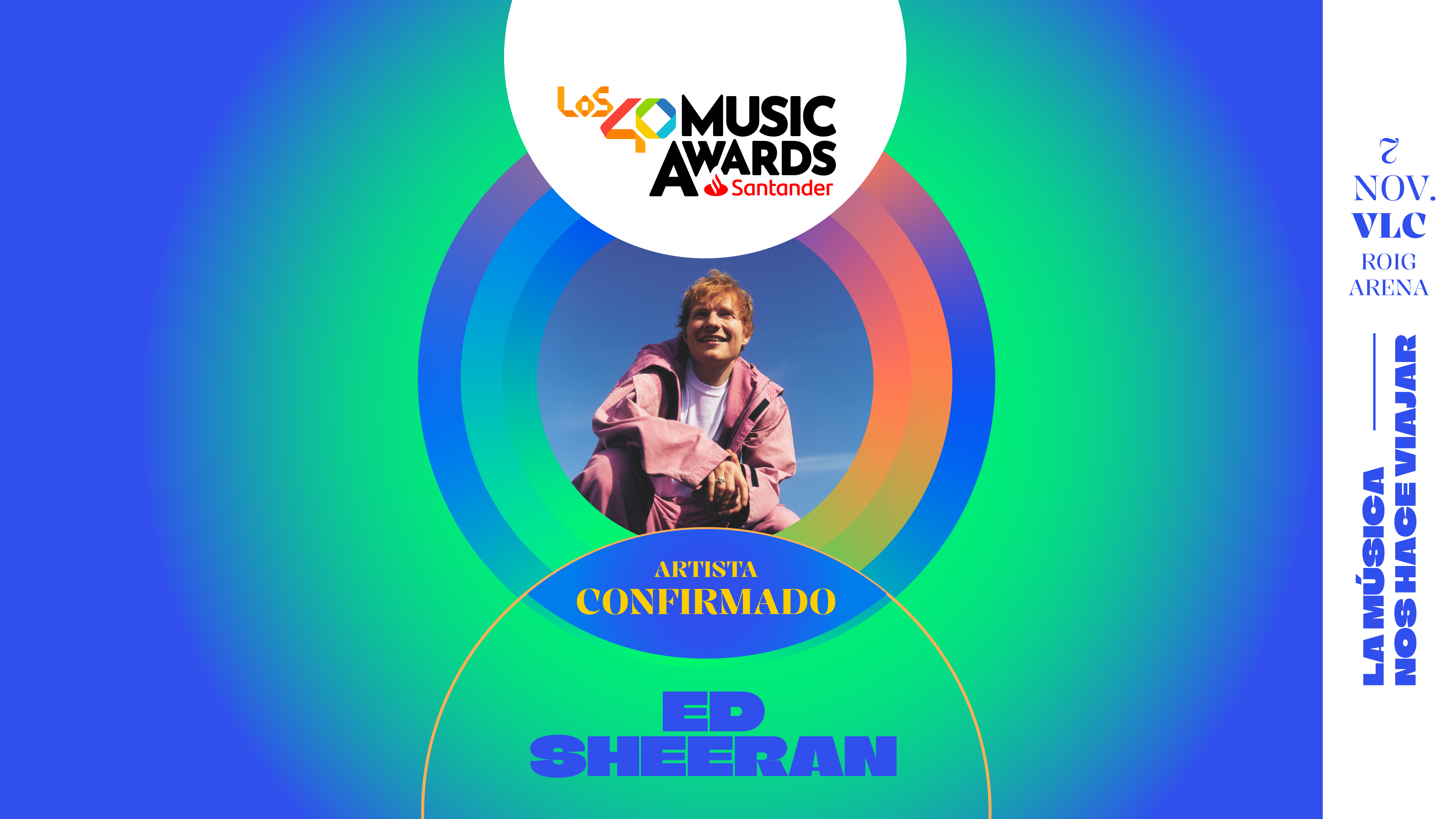 Ed Sheeran LOS40 Music Awards Santander 2025