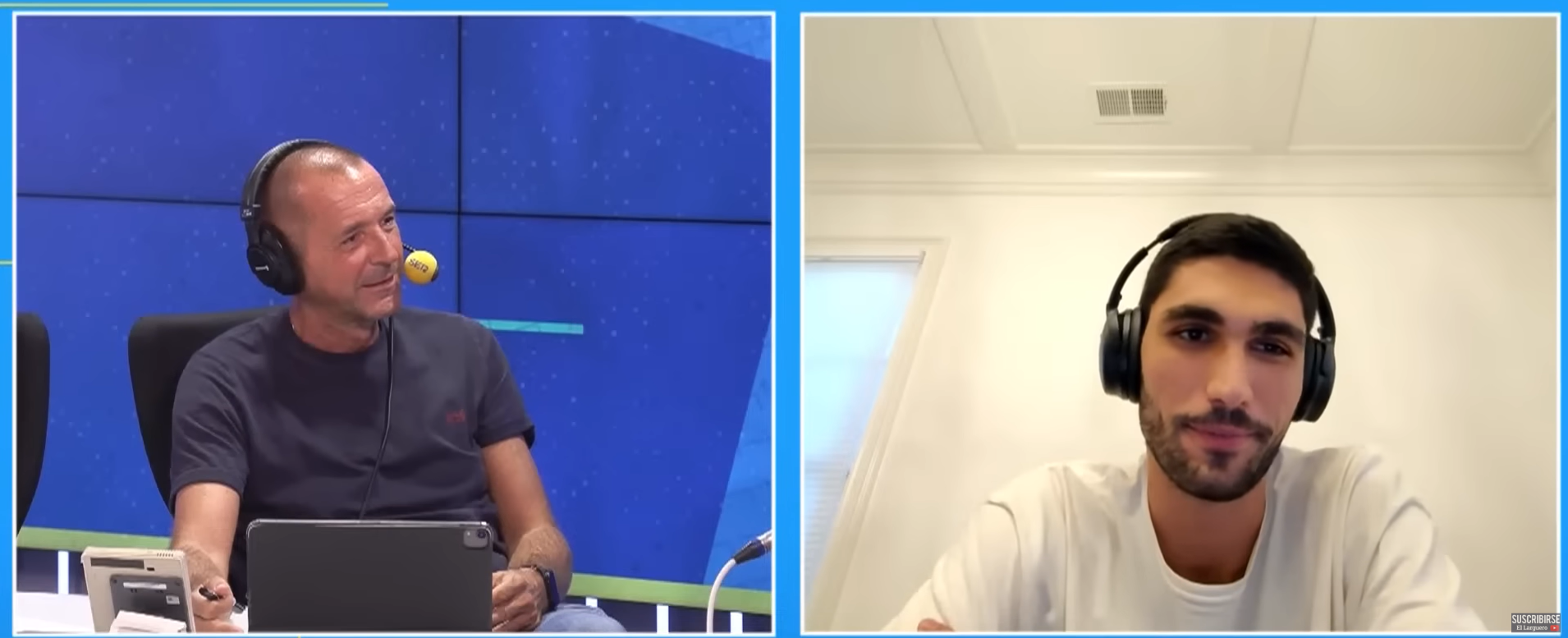 Santi Aldama en 'El larguero'