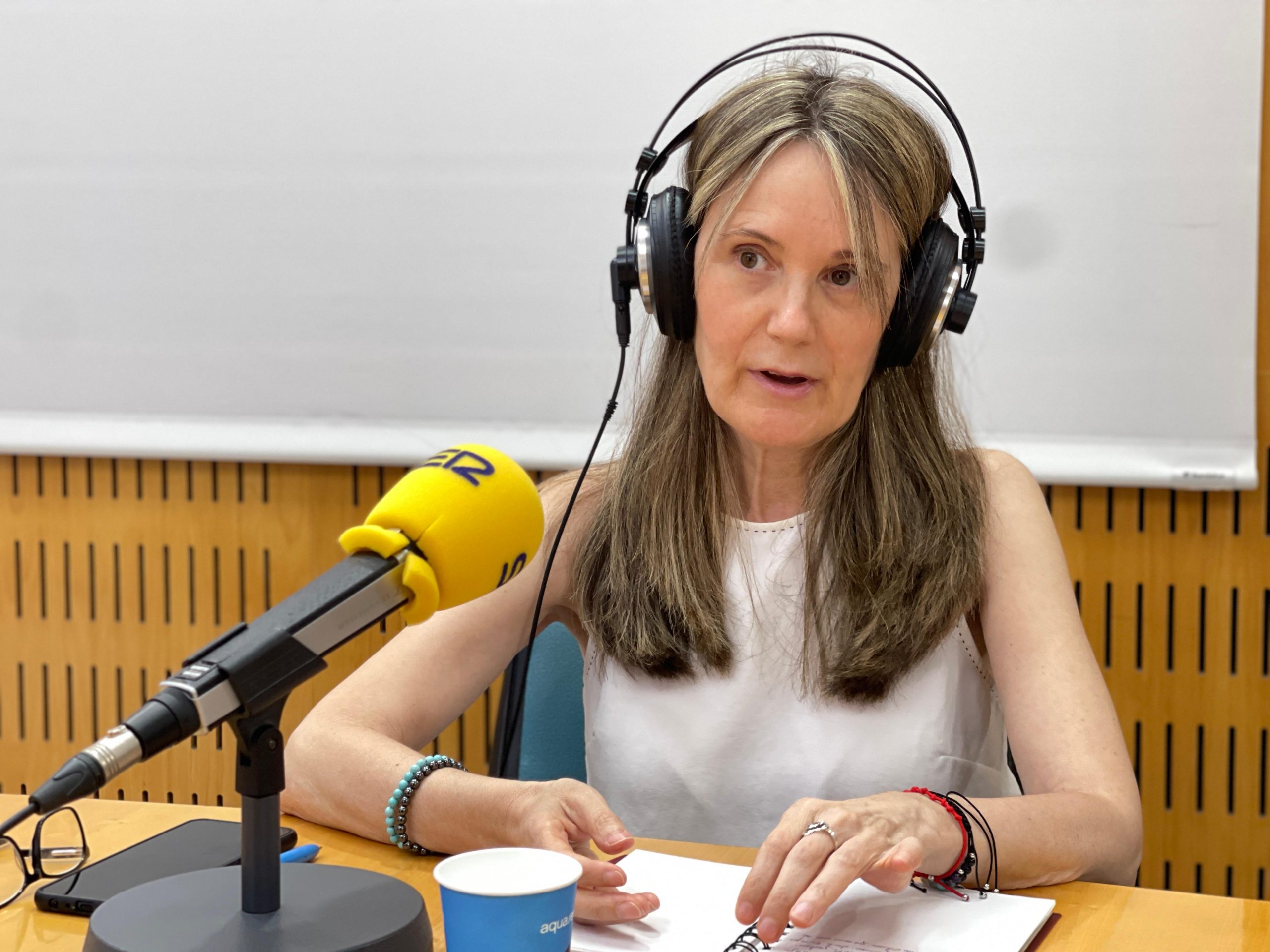 Rosa Álvarez en una entrevista en la SER