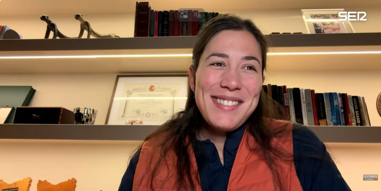 Garbiñe Muguruza en 'El Larguero'