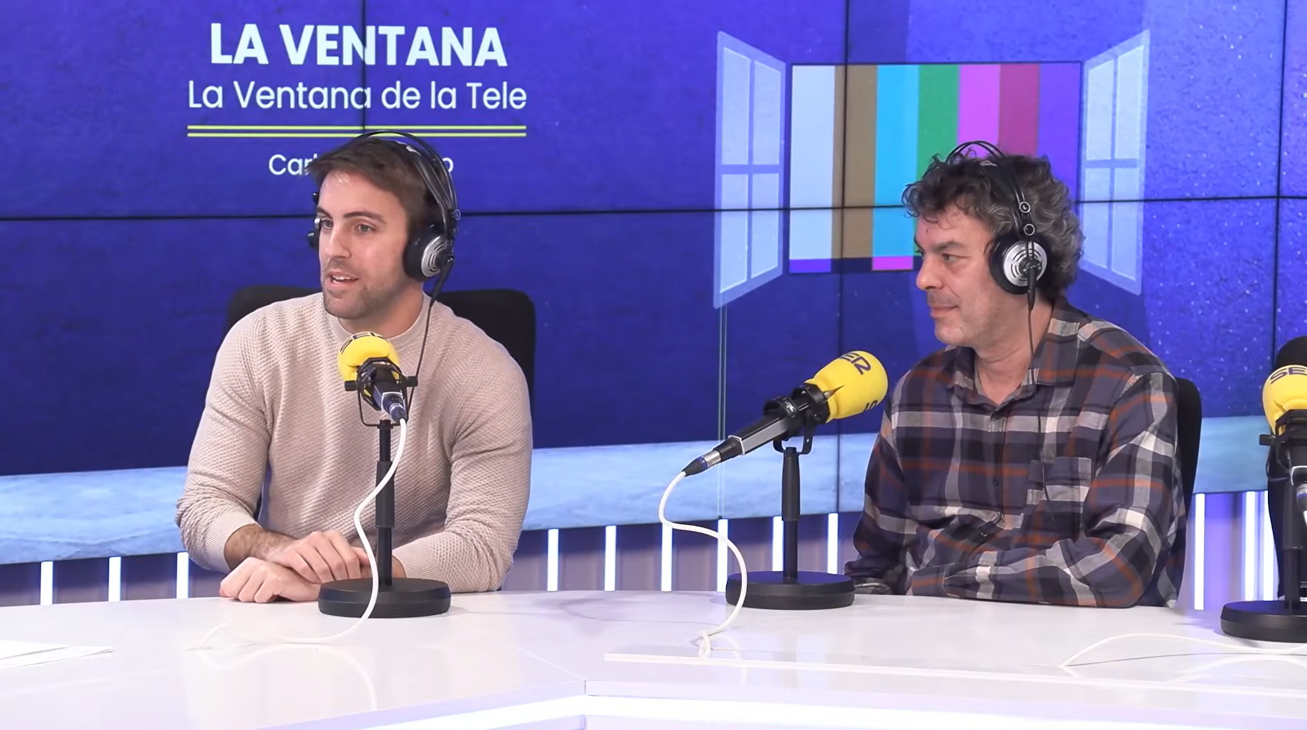 Borja Pérez y Roberto Angulo, guionistas de Pasapalabra, en la SER