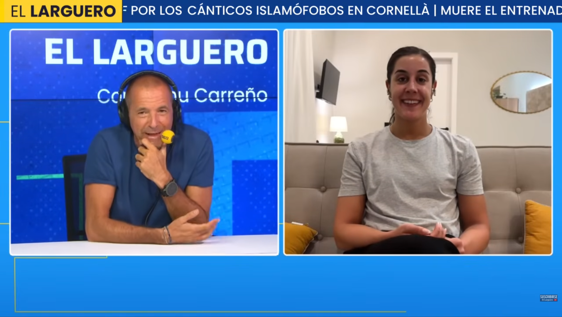 Carolina Marín en 'El Larguero'