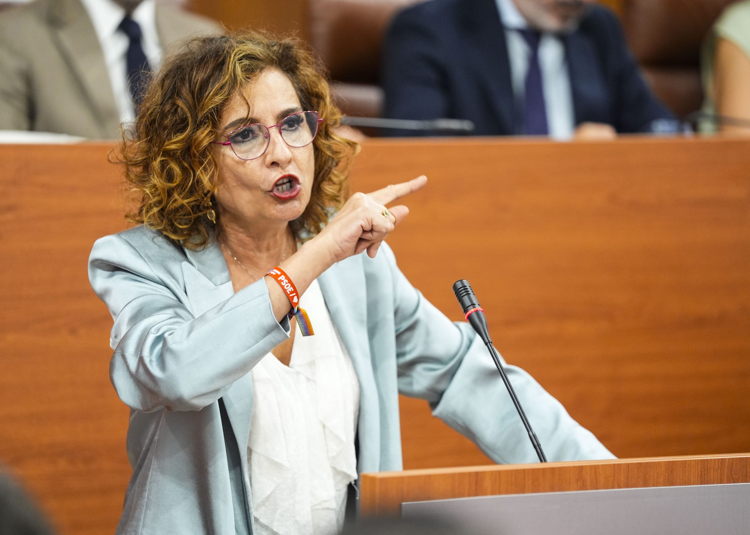 María Jesús Montero en el Parlamento de Andalucía